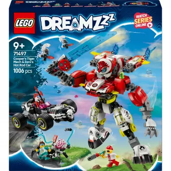 LEGO DREAMZZZ 71497 Kūpera Tīģera Mehānisms un Zero ātrumauto