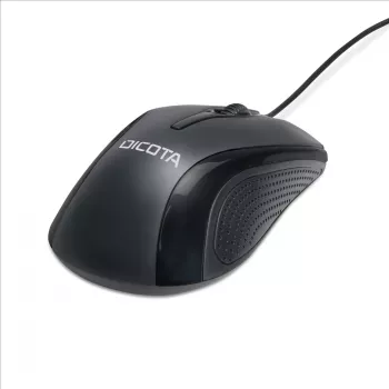 DICOTA D32011 - vadu pele ar optisko sensoru, 3 pogām, melna