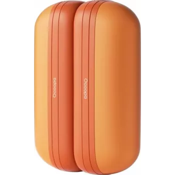Atkārtoti uzlādējams roku sildītājs Ocoopa UT2s Mini, 5200 mAh (2×2600 mAh), alumīnijs, oranžs