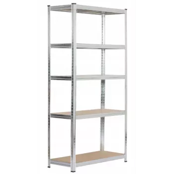 Metāla plauktu sistēma sudraba 180x90x40 cm