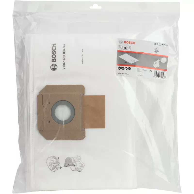 Bosch 2 607 432 037 putekļu sūcēja filtra maisiņi (5 gab.)