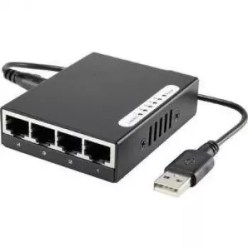 Tīkla slēdzis Renkforce 1483811 — 5 portu 100 Mbit/s nepārvaldāms slēdzis