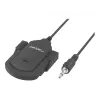 Saspraužamais mikrofons NATEC NMI-1352, vads 3.5 mm, jutība -58 dB, 50–16000 Hz, 1.8 m kabelis, 20 g