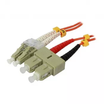 Synergy 21 S216729 Optiskās šķiedras kabelis 1 m LSZH OM2 2x LC 2x SC Oranžs