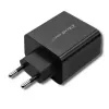 Barošanas adapteris QOLTEC 51717 45W 20V 3A AC iekštelpu lādētājs viedpulkstenim, melns