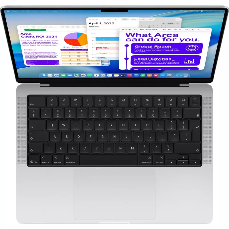 Apple MacBook Pro Space Black MDE04D/A - 35,6 cm (14 inch), M5 10-kodolu procesors, 10-kodolu GPU, 16 GB RAM, 512 GB SSD /bez barošanas bloka