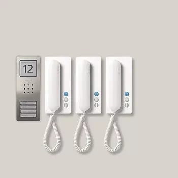 Siedle SET CA 812-3 E/W - Vadu - Nerūsējošais tērauds - Balts - Sienas