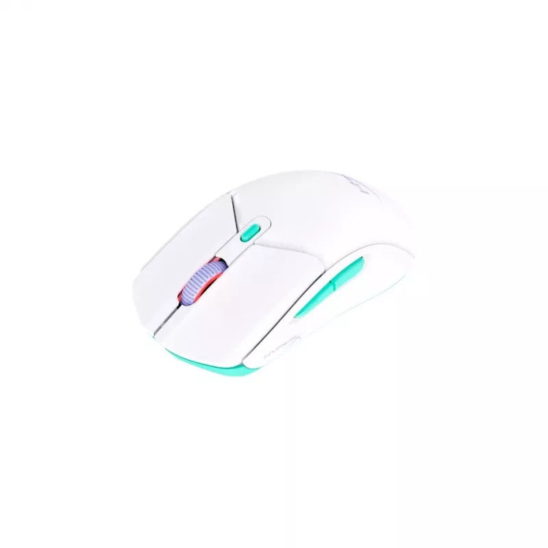 HyperX Pulsefire Haste 2 Core Wls - Spēļu pele (Balta/Zaļa/Violeta)