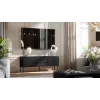 RTV 3D Skapis PALAZZO BIS 151x40x60 melns matēts
