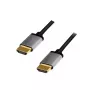 HDMI kabelis LogiLink CHA0100 1m HDMI Type A vīrišķais 2.0 18 Gbit/s