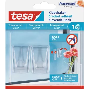 Universālais āķis Tesa 77735-00000 Caurspīdīgs Iekštelpām 2 gab.