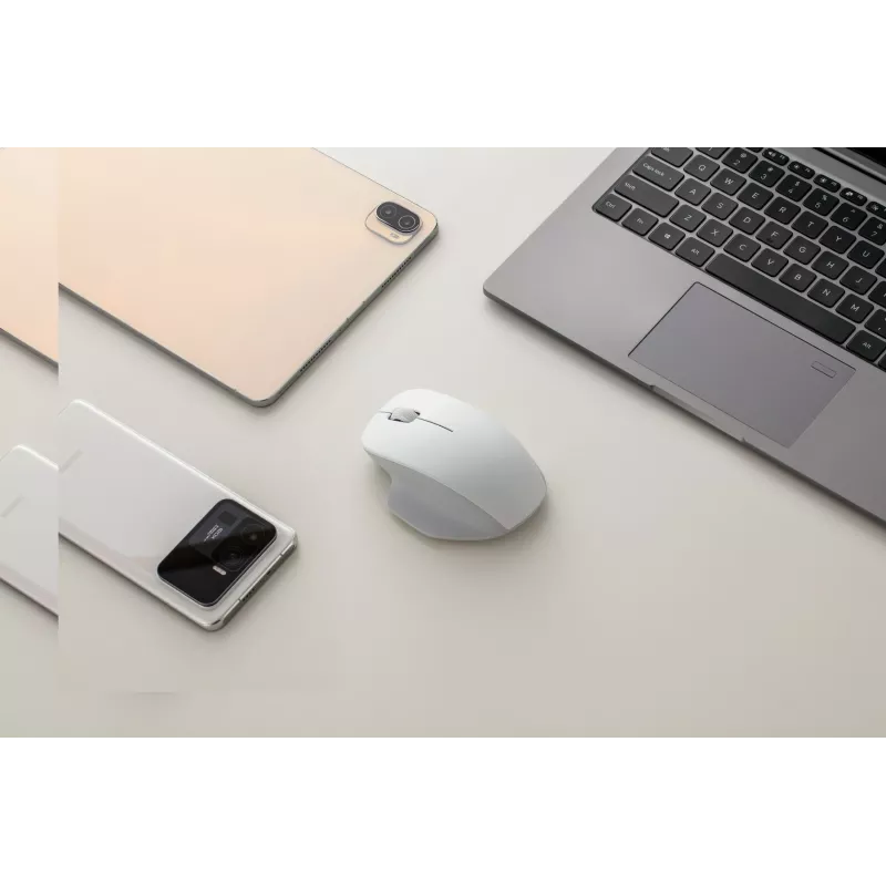 Bezvadu pele Xiaomi Mouse Comfort Edition 2.4GHz, ergonomiska, augstas precizitātes izsekošana, balta