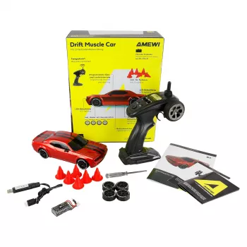 Amewi Drift Muscle Car 4WD 1:20 RTR Red (21114)