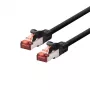 LOGON TCF66F150BL tīkla vads Cat6a F/UTP (FTP), 15 m, melns