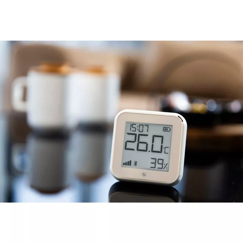 Temperatūras un mitruma sensors Shelly H&T Gen3 Wi‑Fi Balts