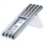 Finelaineris Staedtler pigment liner 308 Melns 4 gab.