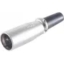XLR savienotājs ShiverPeaks BS55000 ar stresa mazinātāju, 3-pin audio kabeļa savienotājs