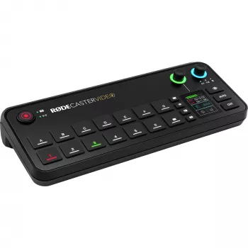Rode RØDECaster Video video un audio producēšanas konsole, līdz 6 video avotiem, divi priekšpastiprinātāji, divi iebūvēti bezvadu uztvērēji