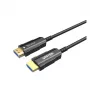 Unitek C11072BK-20M HDMI 2.0 AOC optiskās šķiedras kabelis 20 m, 4K 60 Hz, melns