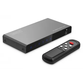 Digitus 4K HDMI Slēdzis 3x1 Metāla Melns 18 Gbit/s