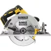 Ripzāģis DeWALT DCS572NT — 18 V bezsuku, 184 mm disks, 58 mm dziļums (90°), 57° slīpums