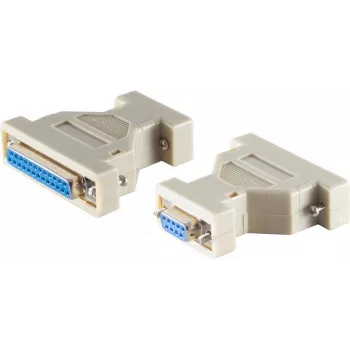 Sub-D Adapter ShiverPeaks 9-pin uz 25-pin – dzimuma adapteris RS-232 ierīču savienošanai