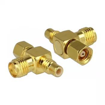 DeLOCK 89629 SMC savienotāja adapteris antenai - misiņš, zelta pārklājums