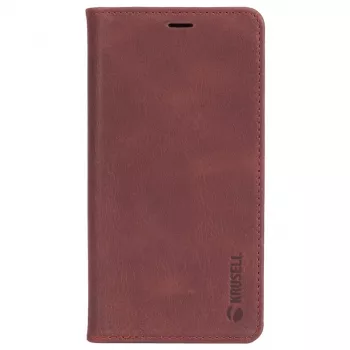 Folio maciņš Krusell Sunne 4 Card FolioWallet īstā ādā sarkanā krāsā iPhone XS Max