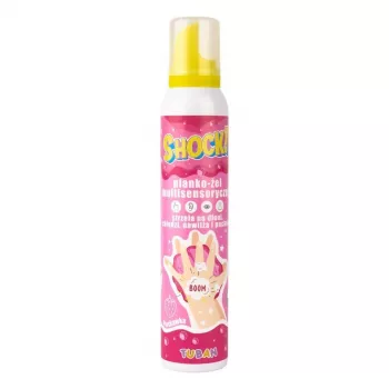 Slime TUBAN Tuban SHOCK! Multisensoriskās putu-želejas rotaļu masa Zemeņu 200 ml (sarkans)