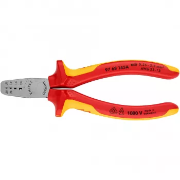 Kombinētā kabeļu gofrēšanas knaible Knipex 97 68 145 A