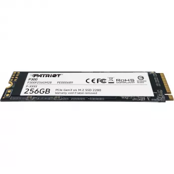 PATRIOT P300 256GB M.2 NVMe SSD — M.2 2280, lasīšana 1700 MB/s, rakstīšana 1100 MB/s