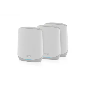 NETGEAR Orbi RBK763S Trijos joslu (2.4 GHz / 5 GHz / 5 GHz) Wi-Fi 6 (802.11ax) Balts 7 Iekšējās antenas - RBK763S-100EUS
