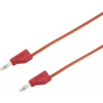 VOLTCRAFT Testa vads [4 mm spraudnis - 4 mm spraudnis] 2 m Sarkans MSB-300 (MSB-300-2-Red)