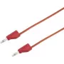 VOLTCRAFT Testa vads [4 mm spraudnis - 4 mm spraudnis] 2 m Sarkans MSB-300 (MSB-300-2-Red)