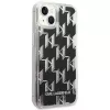 Karl Lagerfeld KLHCP14MLMNMK cietais maciņš iPhone 14 Plus 6.7 melns/melns Liquid Glitter Monogram