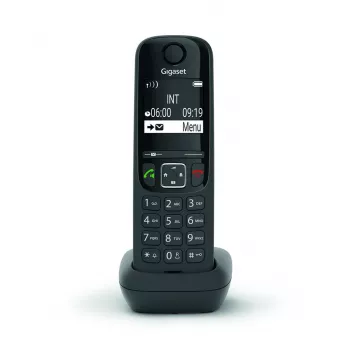 Bezvadu telefonu klausule Gigaset AS690HX, DECT/Analog, Melna