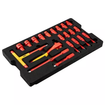 Neo Tools elektriķa servisa kaste 52 gabali 22 stiprā kastē