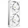 NZXT F280X RF-U28PN-W1 RGB 280 mm korpusa ventilators, 140 mm, 2400 apgr./min, 41 dB, balts