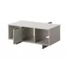 Kafijas galdiņš cama meble ALMA 100×55×55 cm, taisnstūra bēša galda virsma, cashmere apdare