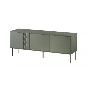 Cama RTV 3D TRESSE Skapis 150x40x55 matēts zaļš