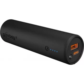 Goobay Bike Powerbank 5.0 ar Pastiprinātu Turētāju Riteņa Stūrei | 60656 | 5000 mAh | Melns