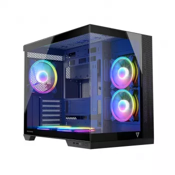 Modecom Volcano Panorama APEX ARGB 5F korpuss - divu kameru stikla korpuss ar 5 ARGB ventilatoriem