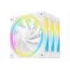 DeepCool FL12R WH 3-in-1 Reverse 120 mm datora korpusa ventilatori, 3 gab., 500-2150 apgr./min, 93,45 m³/h, šķidruma dinamiskais gultnis, 4 kontaktu PWM, 33,9 dB, balti