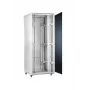 SOMI Networks 42U, 19 inch brīvi stāvošs skapis | 42U-80/100NACP | Pelēks | Max Slodze 800 kg; noņemami un bloķējami sānu paneļi; perforētas metāla durvis; neizmontēts | Dziļums: 100 cm