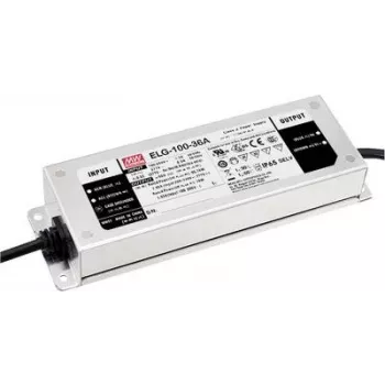 LED barotne Mean Well ELG-100-24-3Y, 100W, 24V DC, 4A, AC 100–305V, IP20, 63×199×35.5 mm