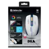 Bezvadu spēļu pele DEFENDER MM-282 RF — ambidekstrāla, optiskā 1800 DPI, 5 pogas, USB, baterija