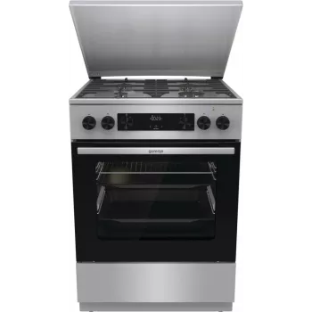 Gorenje GKS6C71XF Brīvi stāvoša plīts ar cepeškrāsni Sudraba