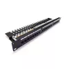 Digitus Professional DN-91624U 19 collu patch panelis, 24x RJ45, Cat 6, bez ekranēšanas, LSA, 1U, melns