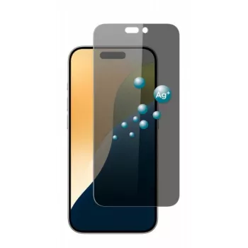 Screenor Privātuma ekrāna aizsargs Apple iPhone 16 Pro Max Antibakteriāls Pelēks