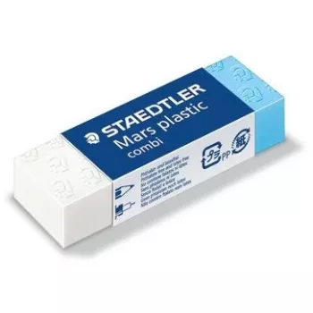 Dzēšgumija Staedtler Mars plastic combi balta